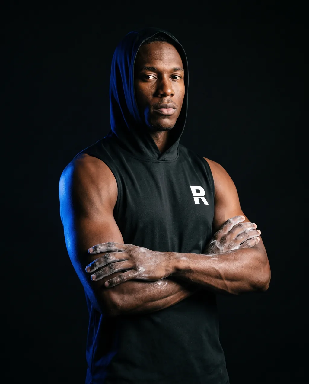 RRATED hooded tank, black