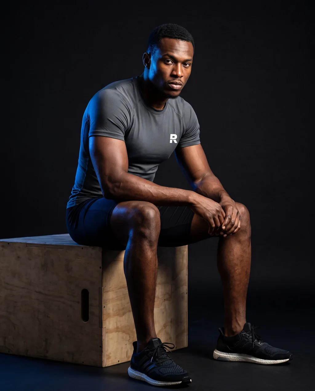 RRATED compression tee, charcoal